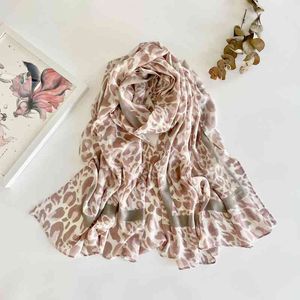 Wholesale print point for sale - Group buy Printed scarf female Pink Leopard point leopard fashion silk ribbon sunscreen towel