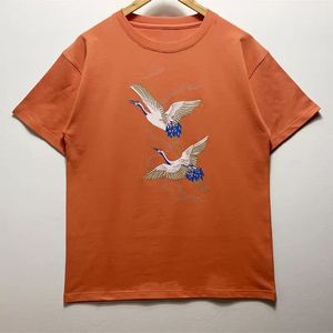 Erkek Tasarımcı T Shirt Kadın En İyi Vinç Mektupları Baskı Tee Man Yaz Tshirt Sevgililer İçin Günlük Hip Hop Kısa Kollu Yüksek Kaliteli Sokak Giyim Pamuk Üstleri Plus Boyut 20ss