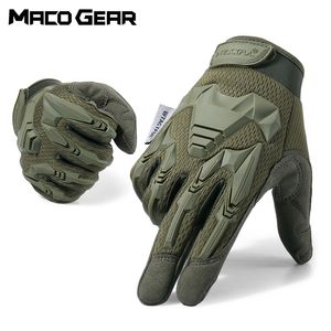 Luvas táticas Camo Army Cycling Glove Sport Sports Shooting Hunting Riding Ski Mittens Full Mittens Men 220622