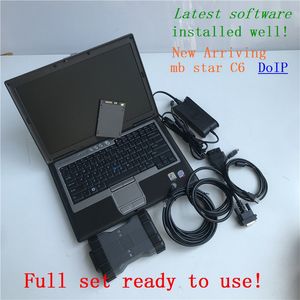 MB Star C6 PRO Diagnosis Tool Support DOIP CAN HDD 320GB VCI WIFI Multiplexer SD Connect Plus Laptop D630 FULL SET