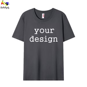 Summer Mens Cotton Tshirt Anpassning Design Män och kvinnor Shortsleeved Tshirt Trycker Reklam Team Topp 220609