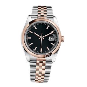 High Quality Asian Watch 2813 Automatic Mechanical Unisex Watchs Datejust Automatic Winding Stainless Steel Rose Gold Watches 116201-63601 Fashion Folding Strap