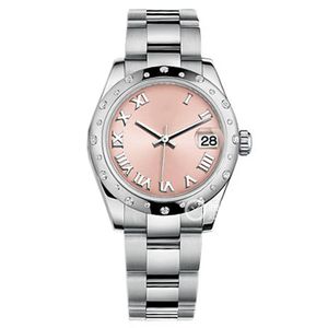 High Quality Asian Watch 2813 Sports Automatic Mechanical Ladies Wrist Watch 178344-63160 31mm Pink Roman Dial Stainless Strap Fashion Datejust luxurious Watches