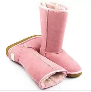 Botas altas clássicas de alta qualidade feminino feminino austrália botas de neve de inverno sapatos de bota de bota tamanho 4 --- 13 preto rosa