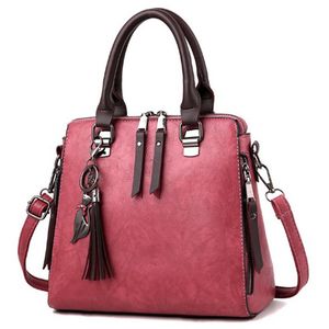 Bolsas de noite bolsa de menina pu Pu Leather Women Messenger ombro de alta qualidade Tassel Double Zipper Crossbody Bag para bolsa feminina