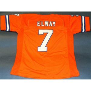 Chen37 Custom Men Młodzieżowe kobiety John Elway Football Jersey Rozmiar S-5xl lub Custom Any Name lub Number Jersey