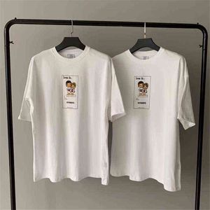 2020SS Summer T Shirts Short Sleeve Women Men Bestkvalitativ Streetwear T220722
