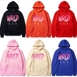 Hoodies högkvalitativ juice wrld jus wald amerikansk hiphop manlig sångare huvtröja tröja hoodie