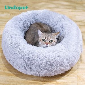 ディープスリープ猫のベッド犬小屋犬長い丸い髪大小の小さなペットY200330