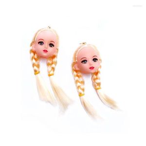 Dangle & Chandelier 2022 Creative Hand Made Cute Yellow Hair Doll Head Toy Drop Earringstrendy Earring For Women Girls Wholesale Dropship