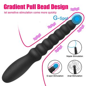 Sex toys masager Massager Vibrator Adult Toys Penis Cock 10 Speed Anal Beads Prostate Massage Dual Motor Butt Plug Stimulator USB Charge s For Men Women PUAU