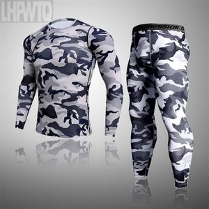 Roupa térmica de homens para homens masculino Thermo Camouflage Rous