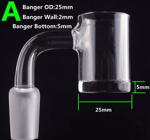 Smoking Quartz Banger 10mm 14mm 18mm Male Female Joint Quartz Nail For Glass Bongs Dab Rigs