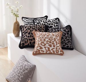 Wholesale leopard pillow cases resale online - Leopard Pillow case Cushion Cover Brand Fleece Pillowcase Super Soft Comfortable Sofa Car Home Decor x45cm Cashmere GC914