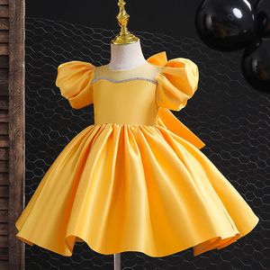 Glitz Cupcake Organza Little Girls 'Pageant Dresses Sparkly Gold Pink Black Pärled Crystal Short Girls' Prom Party Dresses Baby Christmas Clows