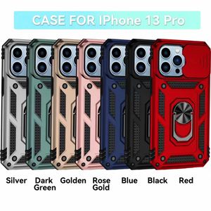 Multifunction Phone Cases For Iphone 15 14 Plus 13 12 mini 11 Pro Max XSMAX XR XS/X Slide Camera Protection Heavy Duty 2 IN 1 Kickstand Magnetic Car Mount Case Back Cover