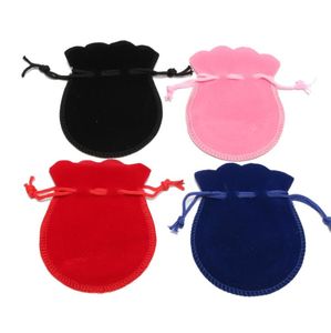 Jewelry Pouches Bags Packaging Display New Gourd Soft Veet Bag 7X9Cm Flannel Rings Necklace Earrings Stud Bracelets Pouch Gift Dstring Dr