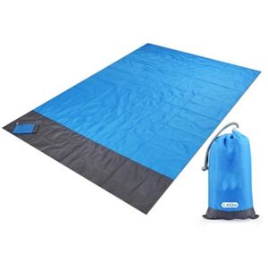 2x2.1m Portable Pocket Camping Picnic Filt Folding Waterproof Beach Mat Outdoor Trip Camp Tält Sleeping Mat Park Gräs som spelar Oxford Tyg Fuktsäker pad