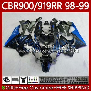 Кузов для кузова для Honda CBR 919RR 900RR CBR919RR CBR900RR 1998-1999 Blue Flame Body 127NO.130 CBR 900 919 RR CC CBR919 CBR900 RR 1998 1999 900CC 919CC 98 99 OEM