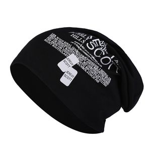 Hattar för män kvinnor skullcap beanie hatt unisex tryck bokstav hösten vinter mössor utomhus mode hip-hop beanie cap hcs117