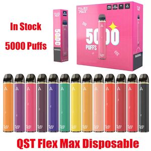 Original Qst Filex Max Cigarte 5000 Puffs Disponível com caneta vape e-cigarros 13Colors Kits Device Hot Poff 12ml Vapor vs Flex XXL Plus Max