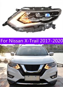 LED Head Lights For Nissan X Trail Xtrail Headlights Daytime Running Lights High Beam Turn Signal Working Front Lamp