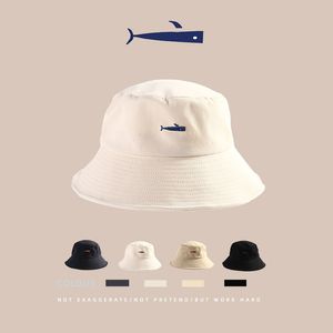 Chapéus de aba manchas 2022 Hat da bacia masculino Bordado coreano Estudante pescador Caps Feminino Custom Primavera e Sunshade Cap Lady