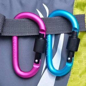 Outdoor-Gadgets Kletterknopf Karabiner Karabinerhaken Clip Schlüsselanhänger Outdoor Aluminiumlegierung Kürbisform Klettern Drop Lieferung 2021 Rock Protection Cam Wandern