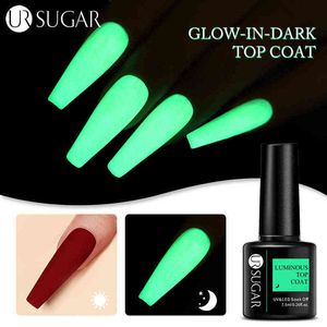 NXY Nail Gel Luminous Top Coat Semi permanent glöd i mörk fluorescerande suga av UV LED färg lack s för manikyr 0328