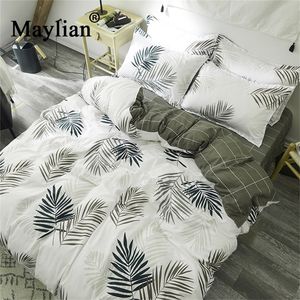 Colorful Home Textile 3/4pcs Bedding Sets Duvet Cover Bed Sheet Pillow Cover Polyester Autumn Winter Warm Brand BE1173 T200409