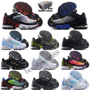 tn plus running shoes kids trainers chaussures Triple Black Laser Blue Bred Hyper Violet Silver Red Smoke Grey outdoor sports sneakers