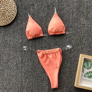 Omkagi Micro Swimwear Женщины Сексуальные твердые бикини.