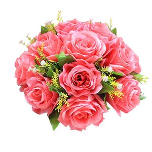 Dekorative Blumen Kränze Seide Künstlich 1 Blumenstrauß 15 Köpfe Rose Gefälschte Blume Peony Ball DIY Hochzeitsdekoration für Home Auditorium Auto