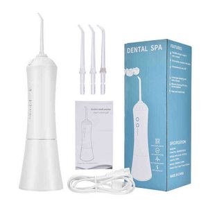 Oral Irrigators Yetişkinler Elektrikli Irrigator Taşınabilir Su Flosser USB Şarj Edilebilir 230ml Tank geçirmez Dişler Temiz 220510