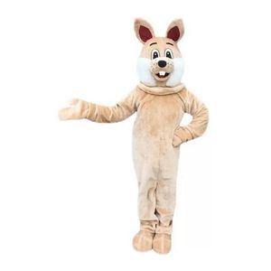 Braunes Kaninchen-Maskottchen kostümiert Zeichentrickfigur für Erwachsene