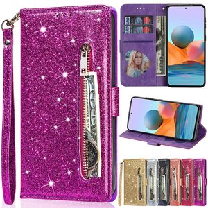 Bling Leather shipper wallet flip case slot photo photo card cover tpu cover حزام مجاني لـ Google Pixel 6a 6 7 Pro Redmi 9a 9c note 8 9 11 Poco X3 M3 F3 X4 F4 C40 Xiaomi 11 12 12x 12x