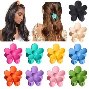 Hair Clips Barrettes Palksky Small Flower Claw For Women Girls Kids Tiny Thin/medium Thick 1.35 Inch Mini Jaw Clips/hair Clamps Nonsl amzsc