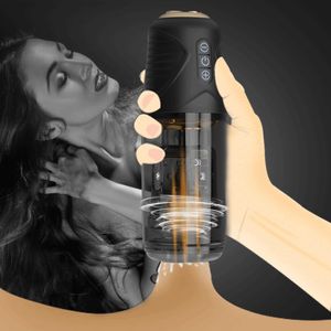 Male Masturbator Automatic With Vibration Telescopic Rotation Electrical Realistic 3D Textured Vagina Stroker sexy Toys For Men