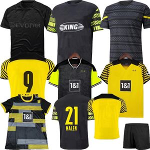 22 23 Haaland Futebol Jerseys Versão Reyna Hazard Reus Bellingham Camisas de futebol Adulto Kit Kit Hummels Brandt Guerreiro