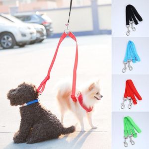 Dog Collars & Leashes Lead Coupler Double Reflective For 2 Dogs Nylon Training LeadDog