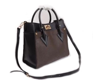 Modedesigners kvinnor handväskor luxurys lady axel väskor hög kvalitet läder messenger väska blomma bokstäver crossbody original purses kedjor totes 538l24