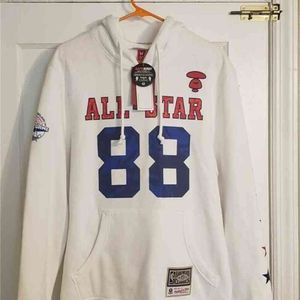 Heren Hoodies Sweatshirts Nieuwe Aape X Ness 88 All Star Game Jersey door een slagbalktjerseys