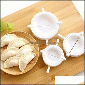 Bakning bakverk verktyg baksida kök matsal hem trädgård hög kvalitet ny 3st press raviogh pie dumpling maker gyoza mod tool 3 siz