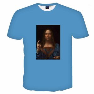 メンズTシャツ2022世界的に有名な絵画3D印刷Tシャツ男性大型夏半袖パーソナライズされた創造シャツトップ