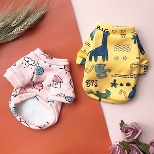 Cute Dog Clothes Winter Cartoon Animal Per Bulldog francese Felpa con cappuccio Camicia Small Medium s Puppy Chihuahua Y200917