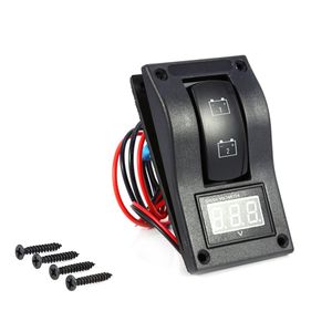 Auto Relays Car-Styling New Arrival 12V RV Marine Boat Voltmeter LED Dual Battery Test Panel Rocker Switch ON-OFF-ON