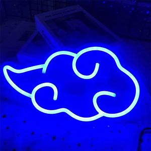 Placa personalizada Cloud Led Wall Art Decor Decor em casa Decoração da festa da festa Criativo NEON Night Light 220615