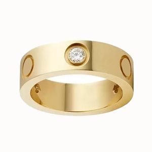 ingrosso Coppia Banda Anelli Oro-Oro Wedding Band Love Rings Fashion Jewelry Eternity White Gold Titanio Steel Engagement Ringement Ring Best Gifts for Women Girls Men Coupes Coppie San Valentino