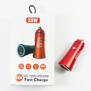 Новая тенденция TE-P20 Двойной порт QC3.0 USB CAR Charger высокая скорость быстрого зарядки стабильный ток выход 20 Вт.