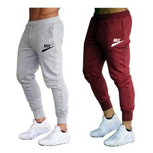 Mode mäns svettbyxor joggar byxor fitness män sportkläder träning bottnar märke byxor grå gym spårning running pant streetwear s-xxxl